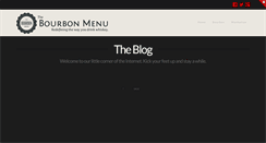 Desktop Screenshot of bourbonmenu.com