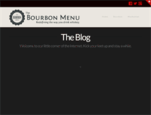 Tablet Screenshot of bourbonmenu.com